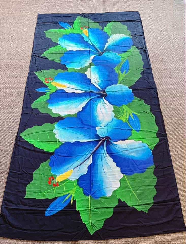 Hibiscus Flower Blue/White