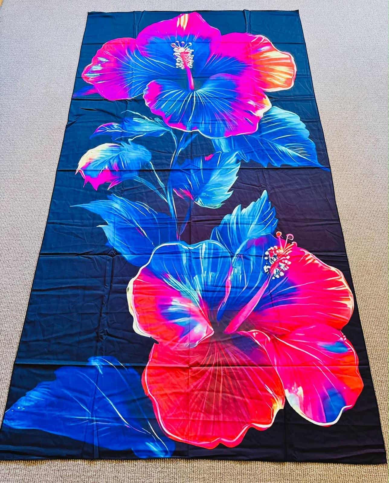 Poly Lavalava - Flowers Purle, pink