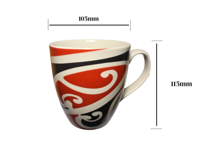Extra Large Māori Design Mug – Big Coffee Cup