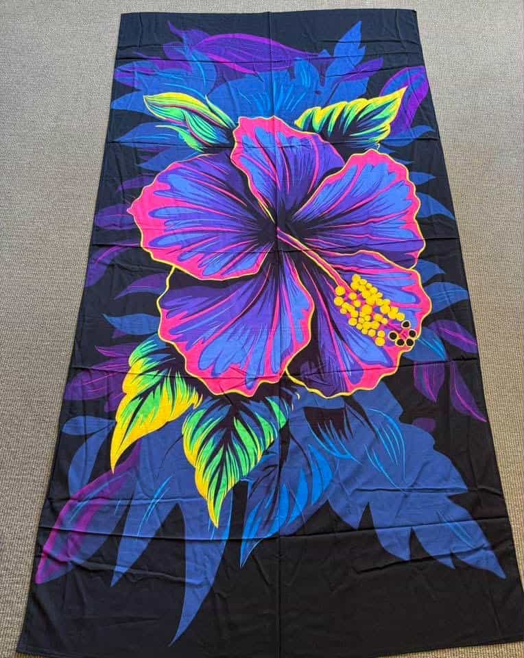 Poly Lavalava - Flowers Purple, Violet