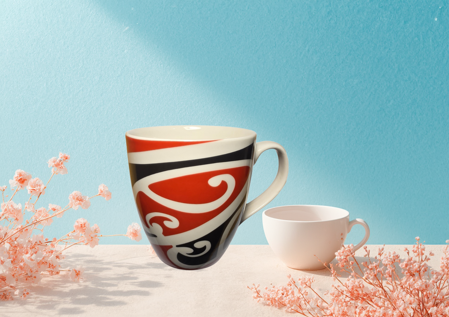 Extra Large Māori Design Mug – Big Coffee Cup